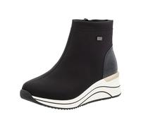 Keilsneaker REMONTE, Damen, Gr. 36, schwarz, Textil, Lacklederimitat, unifarben, modisch, Schuhe, Plateauboots, High Top Stiefelette mit wasserabweisender TEX-Membran (44175444-36) schwarz