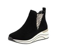 Remonte Dorndorf Stiefelette D0T75-03 Damen Keilsohle Reißverschluss Schwarz Gr. 39 EU