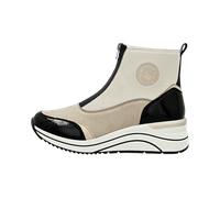 Keilsneaker REMONTE, Damen, Gr. 36, beige (hellbeige, schwarz), Textil, Lacklederimitat, modisch, Schuhe, Casual-Boots, Stiefelette, Plateauboots mit Lite´n Soft Ausstattung (66960936-36) hellbeige, s