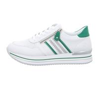 Remonte Damen Low-Top Sneaker D1318, Frauen Halbschuhe,lose Einlage,straßenschuhe,Strassenschuhe,Freizeitschuhe,Turnschuhe,Weiss Kombi (82),37 EU