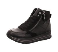 Sneakerboots REMONTE, Damen, Gr. 41, schwarz, Leder, Textil, unifarben, Schuhe, Schnürboots, Plateauboots, Stiefelette, wasserabweisende TEX-Membran (61202440-41) schwarz