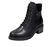 Schnürstiefelette REMONTE "Remonte Stiefelette Leder/Synthetik", Damen, Gr. 38, schwarz, schwarz, Leder, Synthetik, Schuhe (82544420-38) schwarz, schwarz