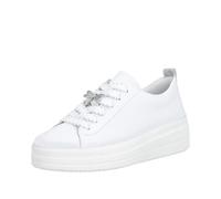Plateausneaker REMONTE, Damen, Gr. 36, weiß, Leder, unifarben, Schuhe Plateausneaker, Freizeitschuh, Halbschuh, Schnürschuh mit Lite ´n Soft-Ausstattung (97425645-36) weiß