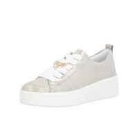 Plateausneaker REMONTE "Remonte Sneaker Leder", Damen, Gr. 42, beige, Leder, Schuhe Plateausneaker (16136229-42) beige