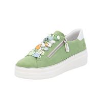 Remonte Damen D1C06 Sneaker Low, Grün, 38 EU
