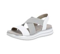 Remonte Damen-Sandalette Lite n Soft Weiß-Silber-Grau weiß42