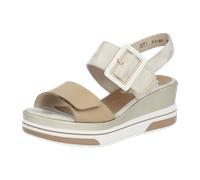remonte® Leder/Synthetik Sandalen, beige, 42 Beige/ Braun