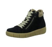 Remonte Damen High-Top Sneaker D1T70, Frauen Halbschuhe,lose Einlage,schnürschuhe,schnürer,schnürstiefeletten,Sportschuhe,schwarz Kombi (03),41 EU