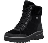 Schnürstiefelette REMONTE "Remonte Stiefelette Veloursleder/Textil", Damen, Gr. 40, schwarz, schwarz, Textil, Veloursleder, Schuhe Schnürstiefelette (11214352-40) schwarz, schwarz