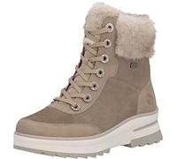 Winterstiefelette REMONTE "FIBER GRIP", Damen, Gr. 42, camelfarben, beige, Leder, Textil, Veloursleder, Schuhe, Winterboots, Outdoorboots mit wasserabweisender TEX-Membran (40175328-42) camelfarben, b