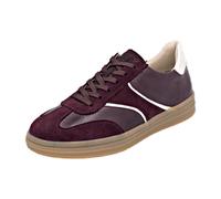 Sneaker REMONTE "Remonte Sneaker Leder", Damen, Gr. 39, rot (weinrot), Leder, casual, Schuhe (23753258-39) weinrot