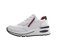 Remonte Damen Low-Top Sneaker D2H00, Frauen Halbschuhe,lose Einlage,Laufschuhe,schnürschuhe,schnürer,Plateausohle,Sportschuhe,Weiss Kombi (80),40 EU