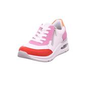 Keilsneaker REMONTE "Elisabeth Hurley-Collection", Damen, Gr. 38, bunt (weiß multi), Leder, Lederimitat, kontrastfarbene Details, Schuhe, Freizeitschuh, Halbschuh, Schnürer mit herausnehmbarer Soft-Ei