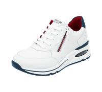 Remonte Damen Low-Top Sneaker D2H00, Frauen Halbschuhe,lose Einlage,straßenschuhe,Strassenschuhe,Freizeitschuhe,Turnschuhe,Weiss Kombi (80),41 EU