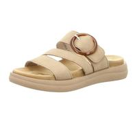Pantolette REMONTE, Damen, Gr. 40, beige (natur), Veloursleder, modisch, Schuhe, Sommerschuh, Schlupfschuh, Komfortschuh mit großer Zierschnalle (15562405-40) natur