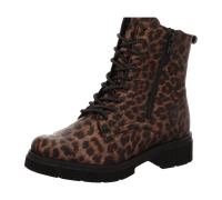 Schnürstiefelette REMONTE, Damen, Gr. 36, leo antik, Lederimitat, metallic, modisch, Schuhe, Schnürboots, Stiefelette, Profilsohle, mit Glitzer-Schnürsenkel (98902225-36) leo antik