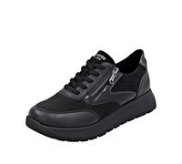 Remonte Plateausneaker 54076054 Damen Schwarz – Textil/Lederimitat, Schnürschuh, Gr. 41