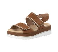 Keilsandalette REMONTE "Remonte Sandalen Leder", Damen, Gr. 41, braun, Leder, Schuhe (82635953-41) braun