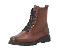 Schnürboots REMONTE, Damen, Gr. 42, braun, Leder, Basic, Schuhe Schnürboots, Schnürstiefelette, Profilsohle, Blockabsatz (89846001-42) braun