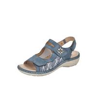 Remonte Damen D7647 Sandale, Adria/lightblue/hellgrau-Bianco / 16, 37 EU