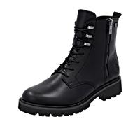 Schnürstiefelette REMONTE, Damen, Gr. 38, schwarz, Leder, unifarben, modisch, Schuhe, Schnürboots, Stiefelette mit wasserabweisender TEX-Membran (12820218-38) schwarz
