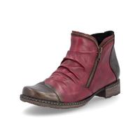 Remonte Damen Ankle Boots D4380, Frauen Stiefeletten,lose Einlage,uebergangsschuhe,uebergangsstiefel,knöchelhoch,reißverschluss,rot Kombi (35),39 EU
