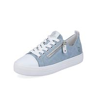 Remonte Damen Bequemschuhe D0917, Frauen Schnürschuhe,lose Einlage,Schnuerer,straßenschuhe,Strassenschuhe,Schnuerung,blau Kombi,38 EU / 5 UK