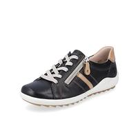 Remonte Damen Bequemschuhe R1432, Frauen Schnürschuhe,lose Einlage,Strassenschuhe,Schnuerung,Shoes,Low-tie,Komfortschuhe,schwarz Kombi,38 EU / 5 UK