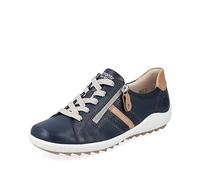 Remonte Damen Bequemschuhe R1432, Frauen Schnürschuhe,lose Einlage,straßenschuhe,Strassenschuhe,Schnuerung,lace-up,Shoes,blau Kombi,41 EU / 7.5 UK
