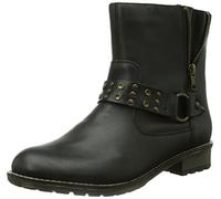 Remonte Damen Biker Boots, Schwarz (01)