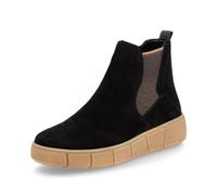 Remonte Damen Chelsea Boots D1T71, Frauen Stiefeletten,lose Einlage,Schlupfstiefel,flach,Stiefel,Bootee,Booties,halbstiefel,schwarz Kombi (00),36 EU