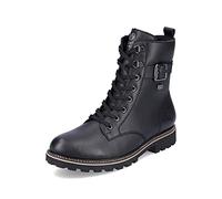 Winterboots REMONTE, Damen, Gr. 43, schwarz, Leder, Schuhe Winterboots, Blockabsatz, Schnürboots, Outdoorschuh mit Zierschnalle (30473631-43)
