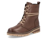 Remonte Damen Combat Boots D0B75, Frauen Stiefeletten,lose Einlage,Bootee,Booties,halbstiefel,Kurzstiefel,uebergangsschuhe,braun (23),37 EU