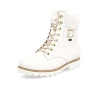 Remonte Damen Combat Boots D8481, Frauen Stiefeletten,lose Einlage,wasserabweisend,remonteTEX,Kurzstiefel,uebergangsschuhe,Weiss (80),43 EU
