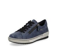 Remonte Damen Low-Top Sneaker D0700, Frauen Halbschuhe,lose Einlage,wasserabweisend,remonteTEX,straßenschuhe,Strassenschuhe,Turnschuhe,blau (14),36 EU