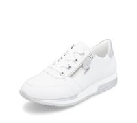 Remonte Damen D0H11 Sneaker, Weiss/Weiss/Ice / 80, 37 EU