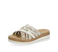 Remonte Damen Pantoletten D0Q50, Frauen Slipper,lose Einlage,Schlupfschuhe,schluepfschuhe,slides,slip-ons,backless Slipper,mules,metallic (90),39 EU