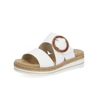 Rieker Pantolette bis 30mm Absatz für Damen, weiß, Größe 36 EU