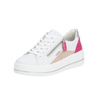 Remonte Damen D1C01 Sneaker, Weiss/Rose/Magenta/Silver/Weiss / 80, 38 EU