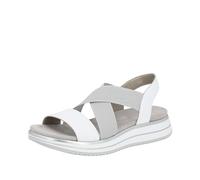 Remonte Damen-Sandalette Lite n Soft Weiß-Silber-Grau weiß38