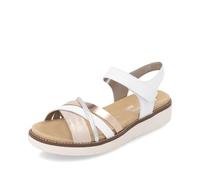 Remonte Damen D2058 Riemchensandalen, Weiss, 40 EU