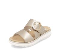 Remonte Damen D2K51, Frauen Slipper,lose Einlage,sommerclogs,Pantoletten,Slip on,Freizeitschuhe,Schlupfschuhe,schluepfschuhe,Slides,Gold (90),40 EU