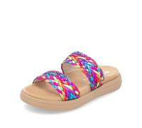 Remonte Pantolette D2N5290 - Lederimitat Flechtoptik, Plateau - Damen Gr. 42 Multi