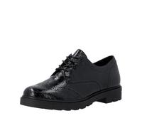 Schnürschuh REMONTE "Remonte Halbschuhe Lederimitat", Damen, Gr. 41, schwarz, Lederimitat, Schuhe Schnürschuh (31352222-41) schwarz