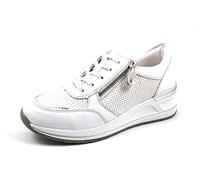 Remonte Damen D3201 Sneaker, Weiß (Weiss/Argento/Weiss-Silber 80), 40 EU