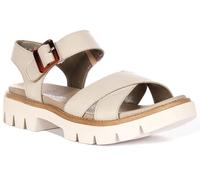 Remonte Damen D7950 Sandalen mit Absatz, beige, 6.5 UK X-Wide