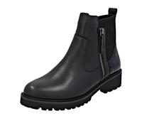 Chelseaboots REMONTE, Damen, Gr. 41, schwarz, Leder, Lacklederimitat, Elastischer Einsatz, unifarben, modisch, Schuhe, Stiefelette, Boots, Profilsohle, Blockabsatz, mit Innenreißverschluss (34970037-4