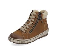 Remonte Damen High-Top Sneaker D0770, Frauen Halbschuhe,lose Einlage,wasserabweisend,remonteTEX,Turnschuhe,Laufschuhe,schnürer,braun Kombi (22),44 EU