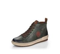Remonte Damen High-Top Sneaker D0771, Frauen Halbschuhe,lose Einlage,wasserabweisend,remonteTEX,Laufschuhe,schnürschuhe,schnürer,grün (54),41 EU