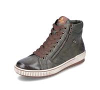 Remonte Damen High-Top Sneaker D0772, Frauen Halbschuhe,lose Einlage,wasserabweisend,remonteTEX,Laufschuhe,schnürschuhe,schnürer,grün (52),44 EU